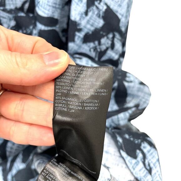 NEW Ulla Popken linen blend floral midi dress Size 20/22 boho lagenlook - Picture 8 of 9